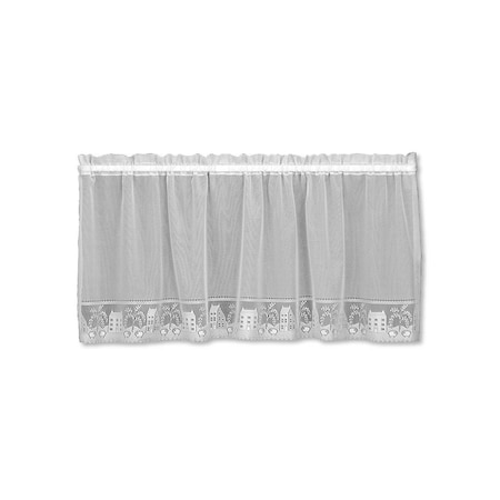 Heritage Lace Country Willow 60 x 30 in. Tier - White 6330W-6030
